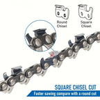 Chainsaw Chain – 8" to 22" Bar Compatible, 3/8" LP Pitch, Multiple Drive Links, Fits Stihl, Husqvarna & Echo – 2-Pack Power Tool Accessories