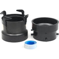 Combo Pack RV Sewer Hose Adapter – PVC Connection & Termination, 3" Hub x Bayonet Hooks | RV Accessories