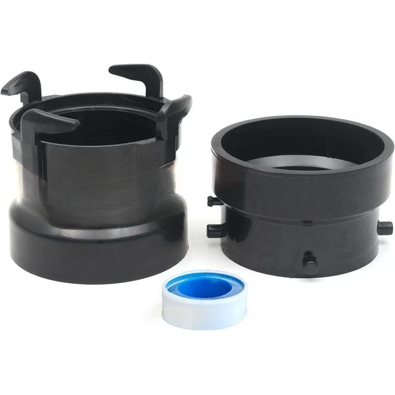 Combo Pack RV Sewer Hose Adapter – PVC Connection & Termination, 3" Hub x Bayonet Hooks | RV Accessories