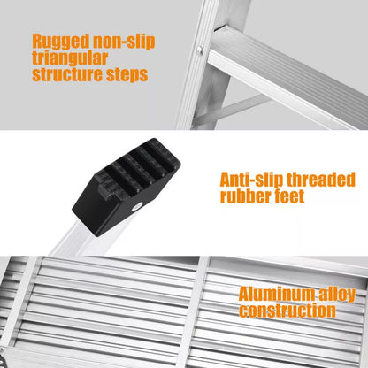 Aluminum Platform Step Up Stool NonSlip Folding Work Bench Drywall Stool Ladder