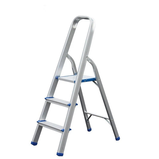 3 Step Multi-Purpose Folding Ladder Aluminium Light Weight Non Slip Platform
